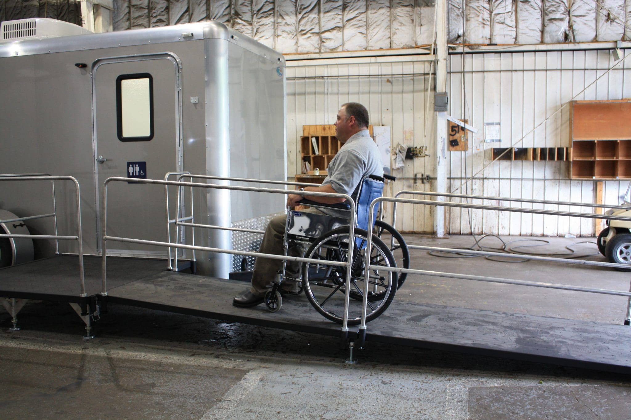 Portable ADA Handicap Shower Trailer Rentals VIP to Go
