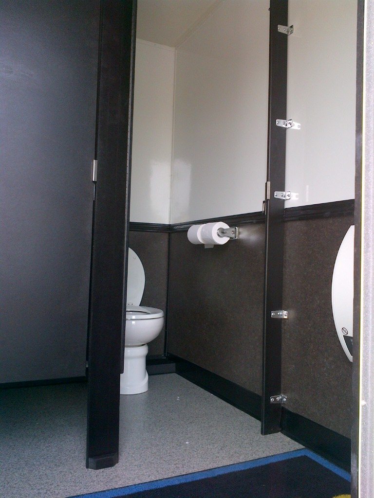 Restroom trailers include all the paper supplies you should need for your event.