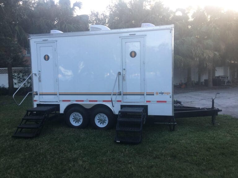 VIP To Go 5-station restroom trailer