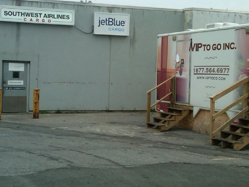Ten Station Rolls Royce Restroom Trailer, for a Long Term Construction Job, at the LaGuardia Airport, in Queens NY 