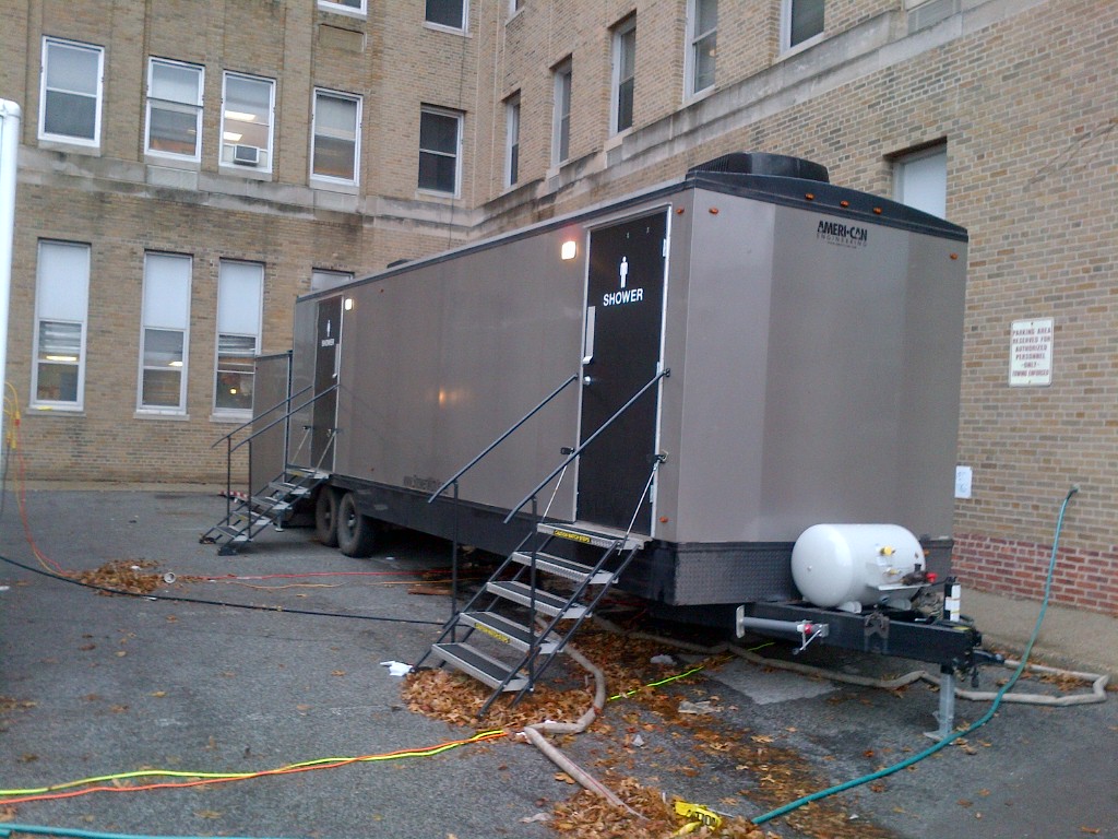 Ten Station Stylish Shower Combo Trailer, for a Bathroom Remodal, in Brooklyn NY