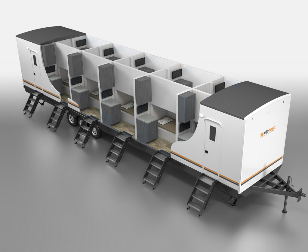 Bunk suite trailers