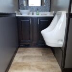 Restroom trailer sinks