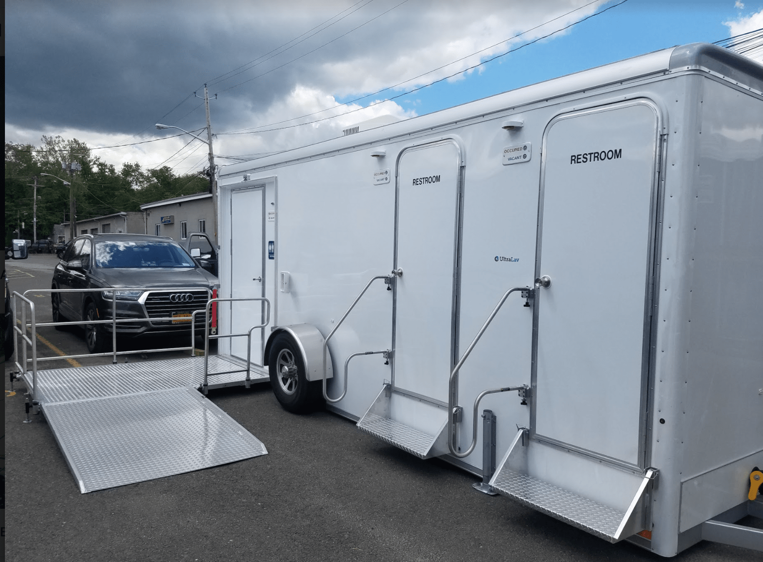 portable restroom trailer