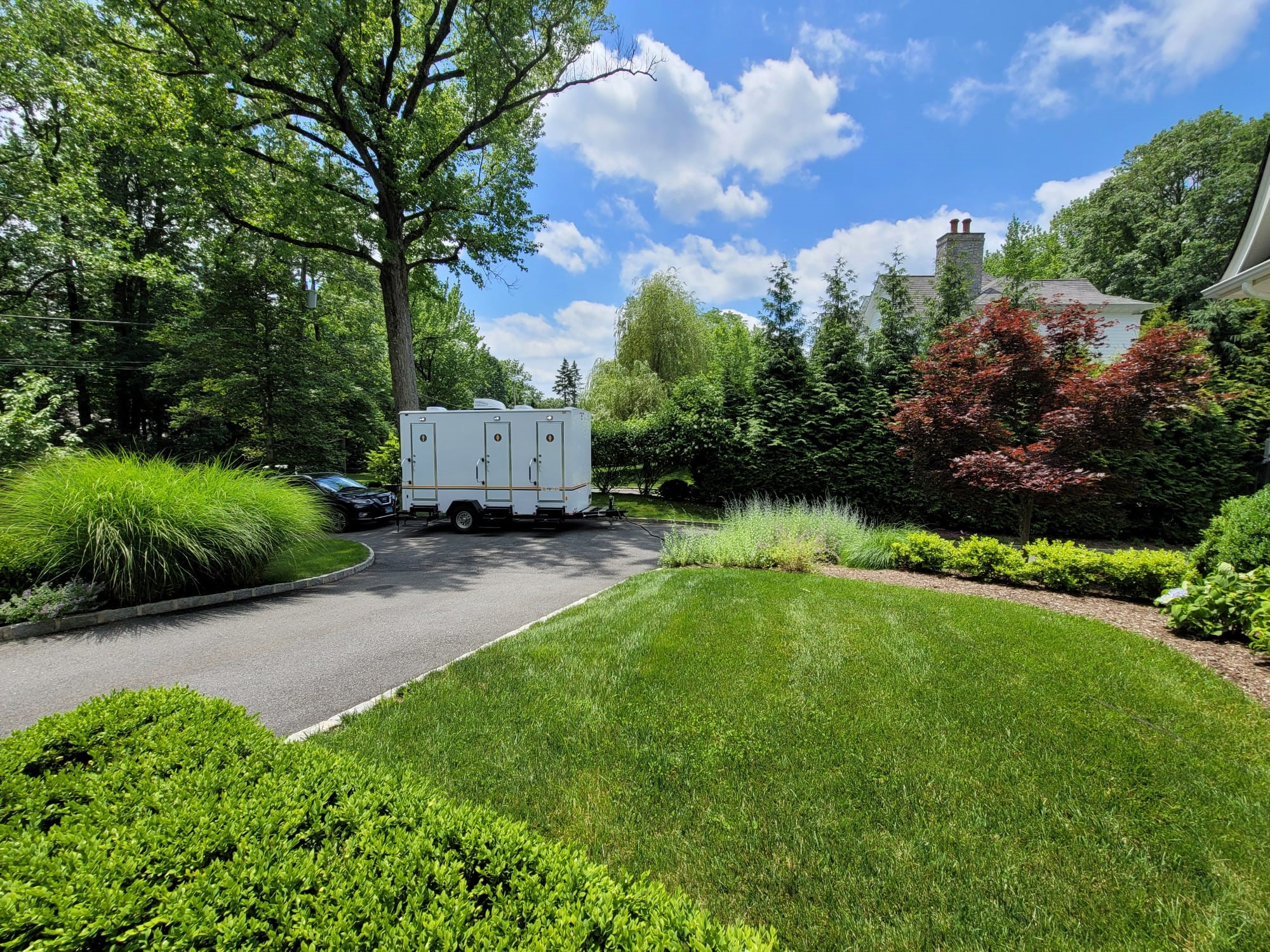 Portable bathroom for luxury event in CT