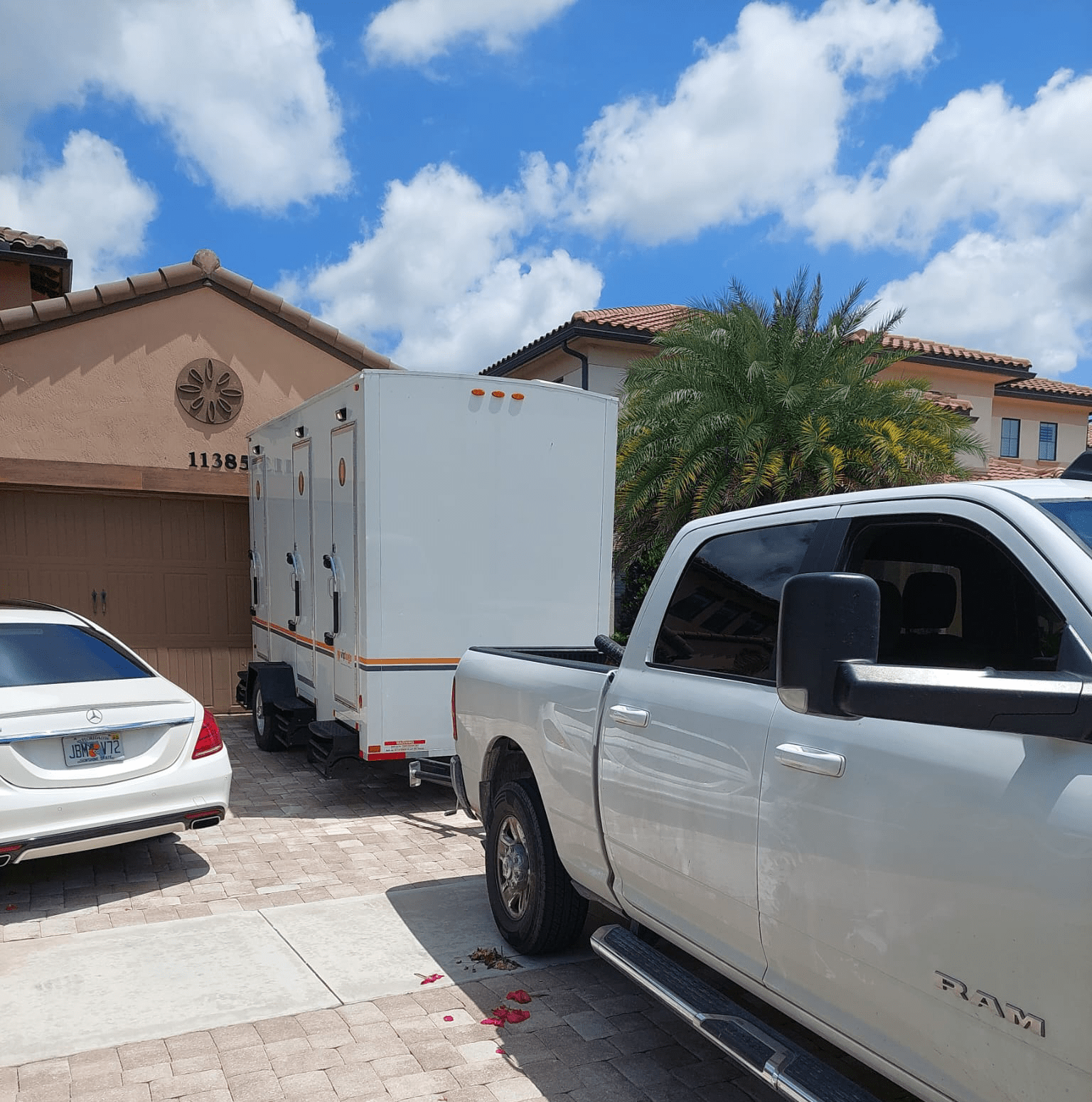 portable restroom trailer