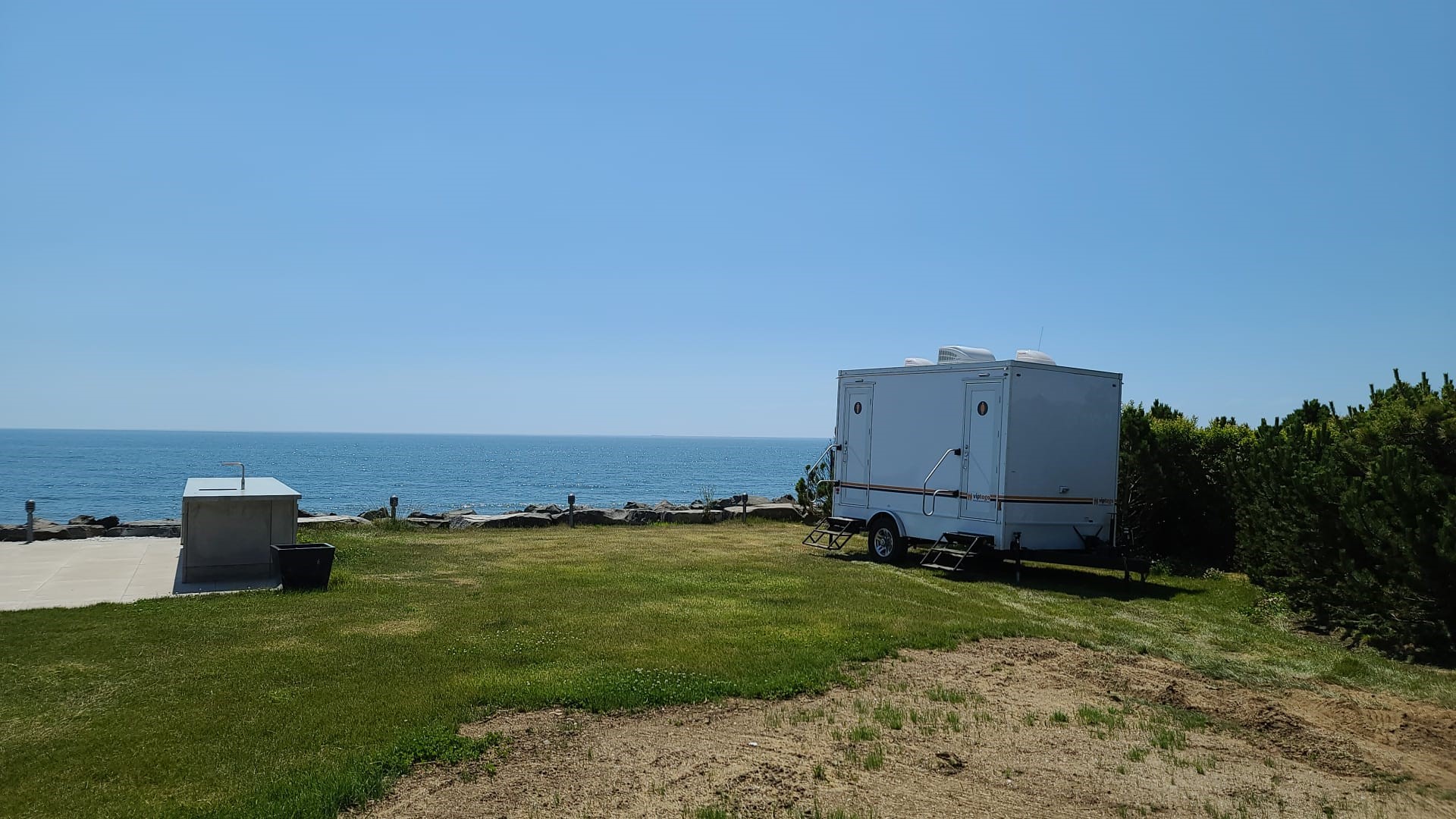 mobile restroom trailer near water mobile restroom trailer near water