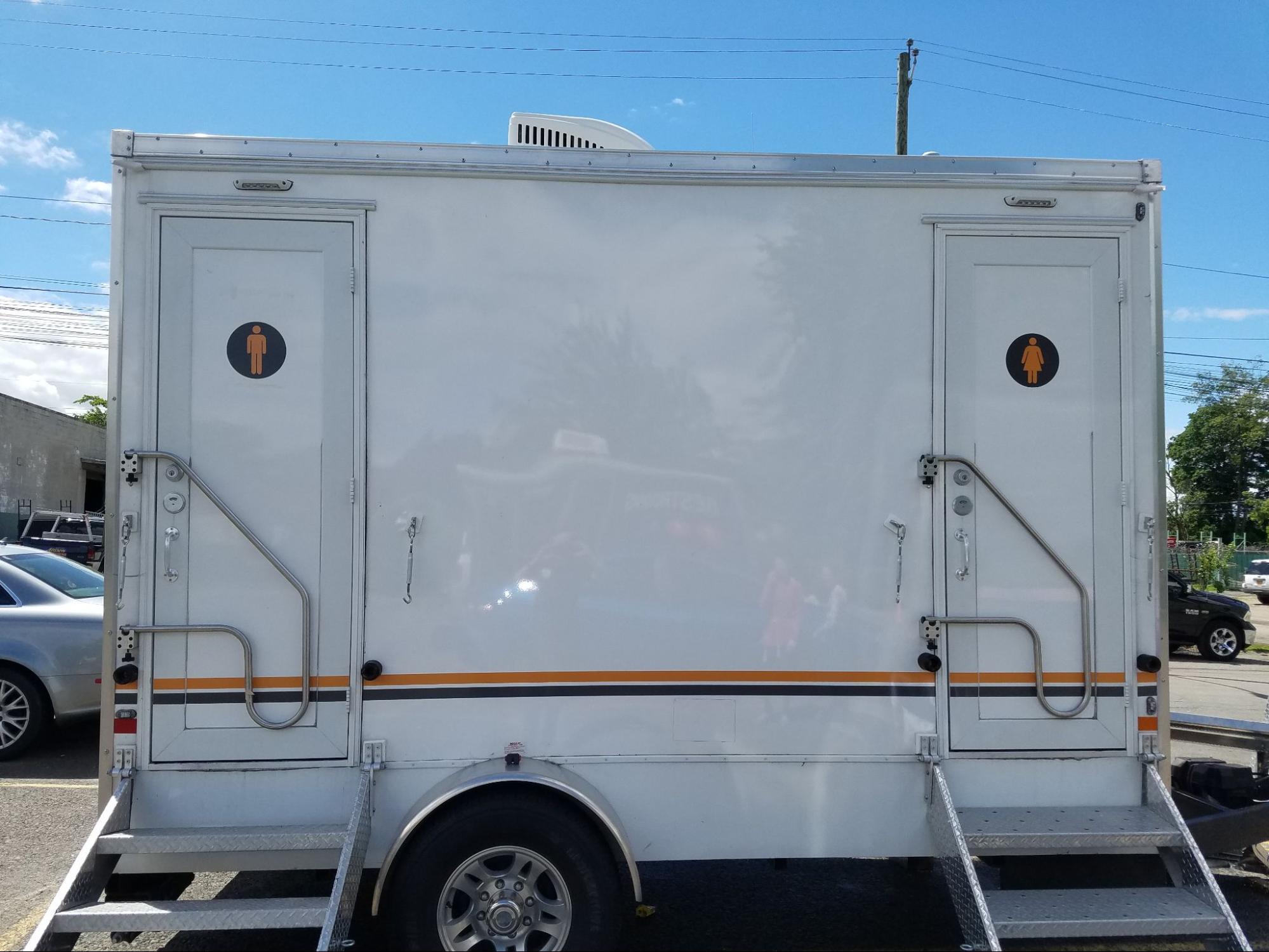 portable toilet trailer