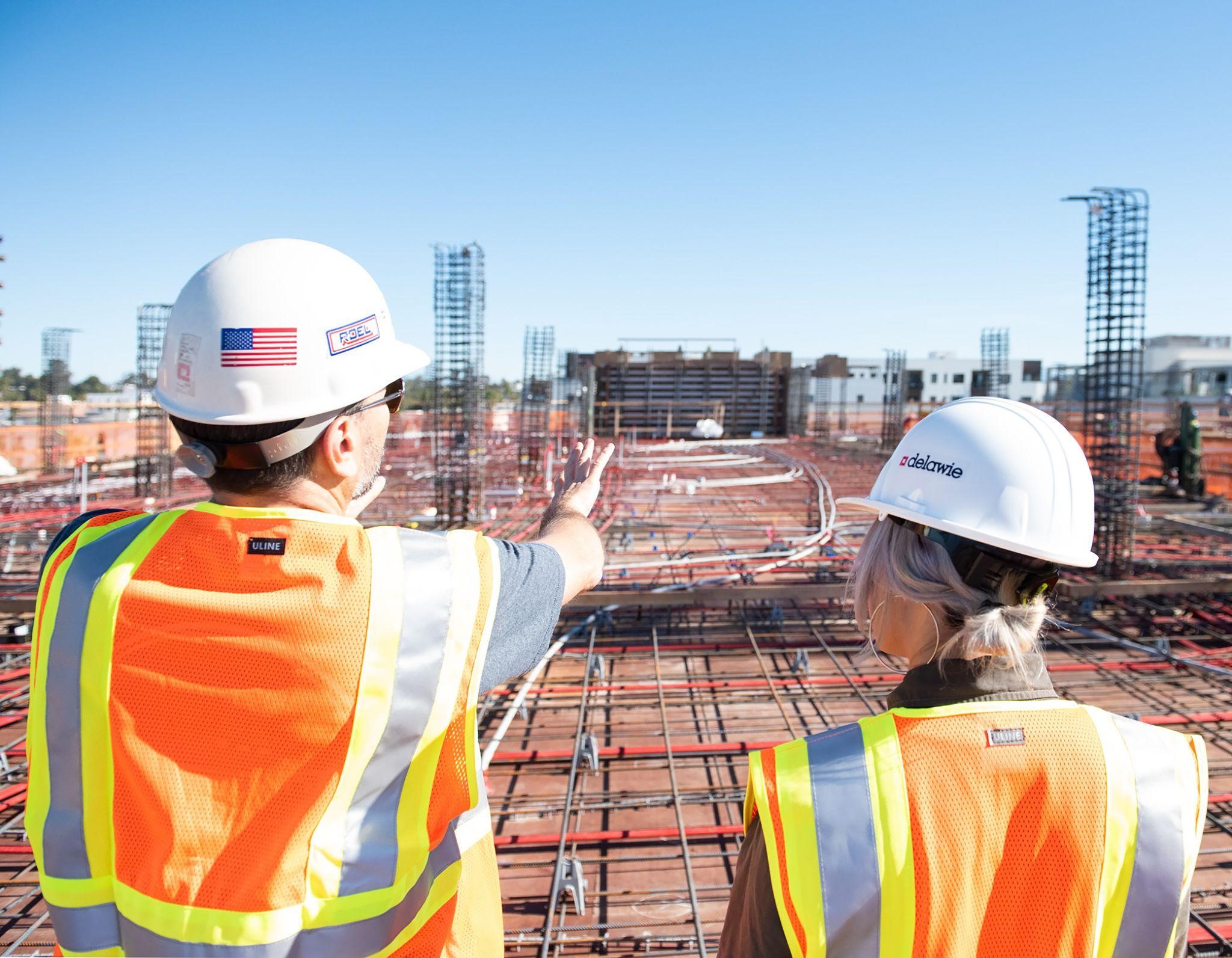 contractors on construction site