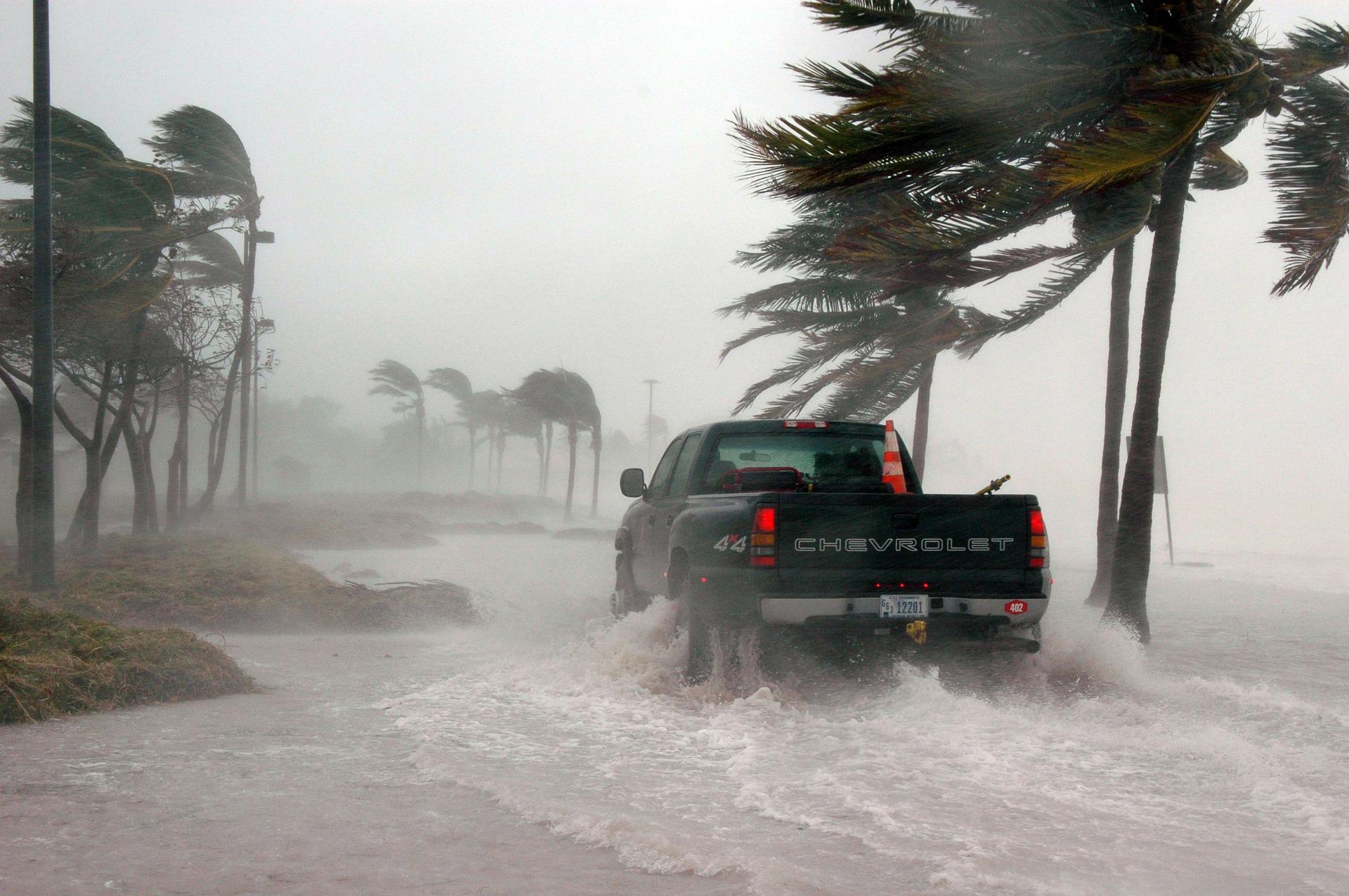 hurricane winds and flooding in Florida