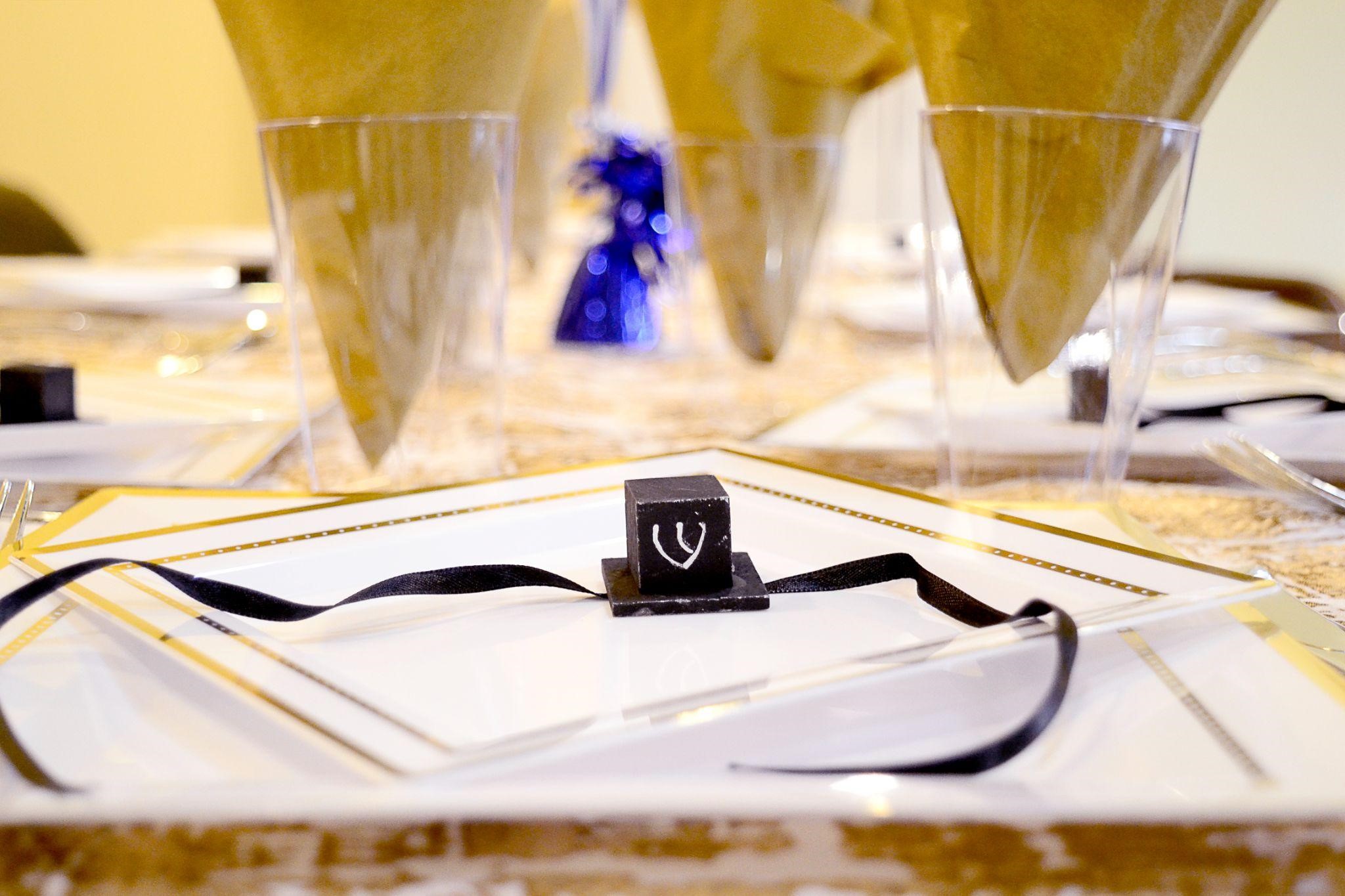 place setting for bar mitzvah or bat mitzvah party place setting for bar mitzvah or bat mitzvah party