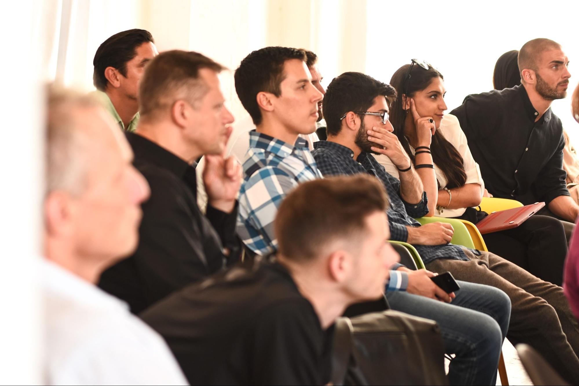 attendees at learning event