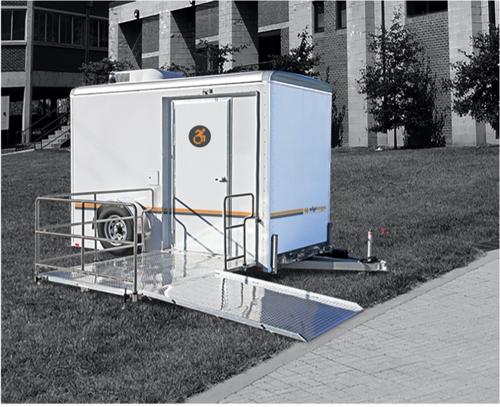 ada portable restroom trailer new