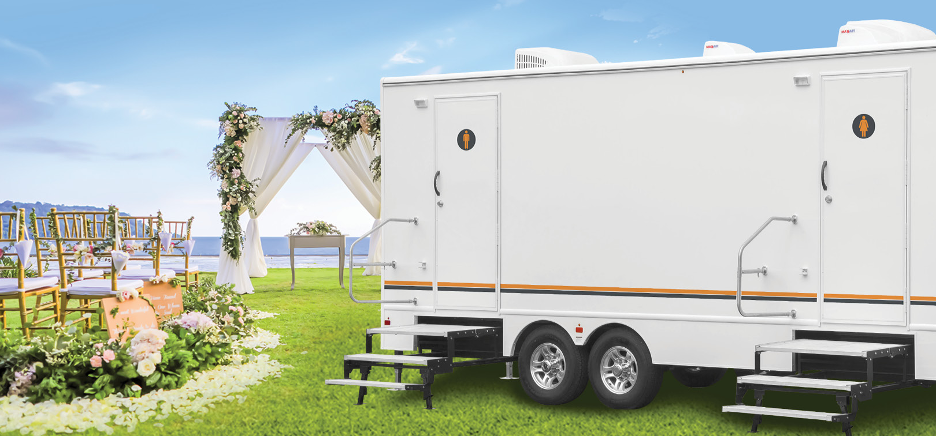 restroom trailer rental for wedding