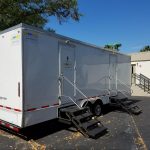 luxury restroom trailer with air conditioning