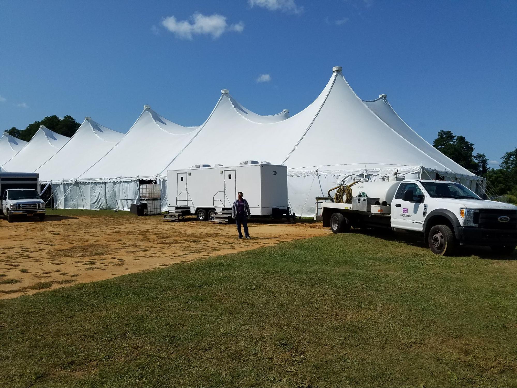 luxury portable restroom trailers