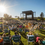 People gathered at an outdoor festival