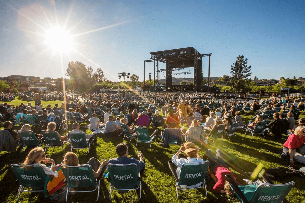 People gathered at an outdoor festival