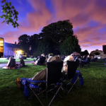 people gathered at an outdoor location