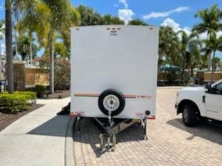 Portable bathroom trailer