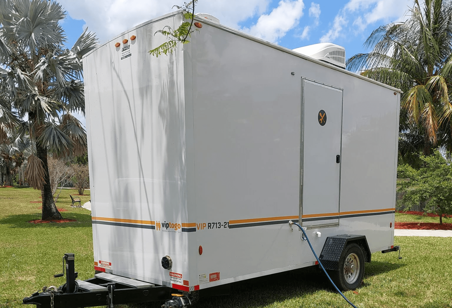 luxury porta potty rental outdoors