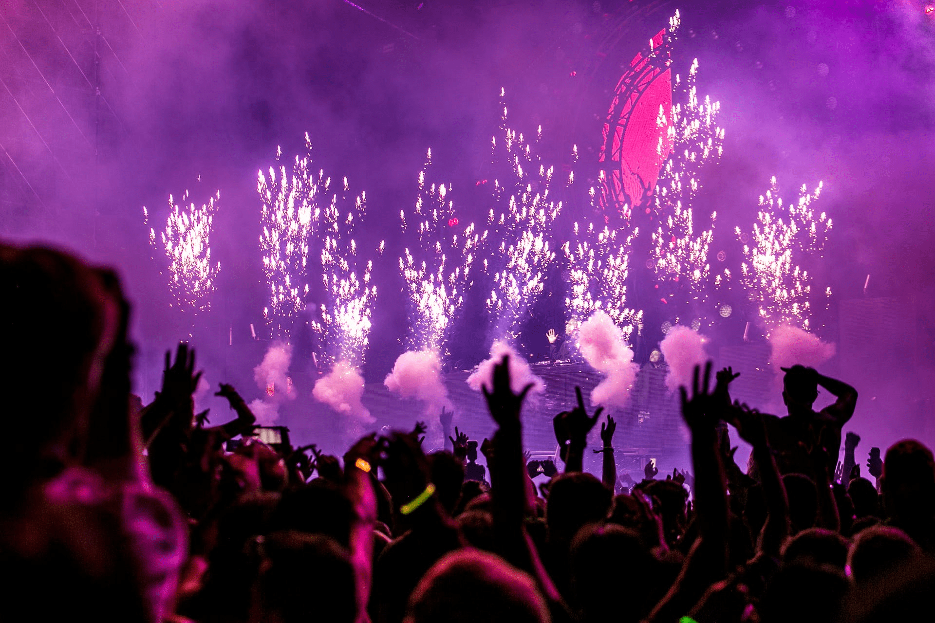 Participants at music festival