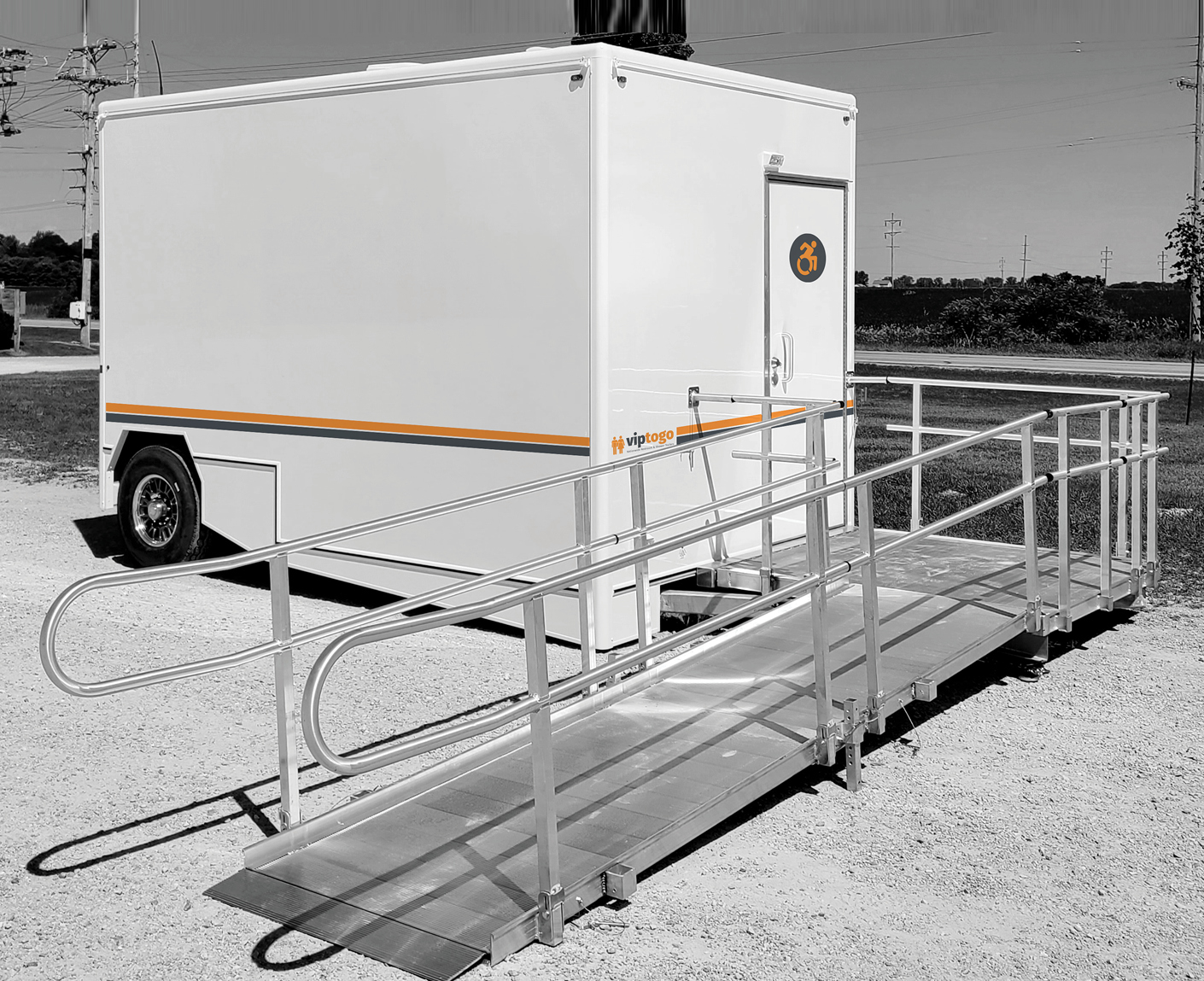 ADA Single Restroom Shower Combo Trailer