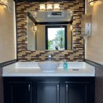 Interior of rolls royce luxury restrooms