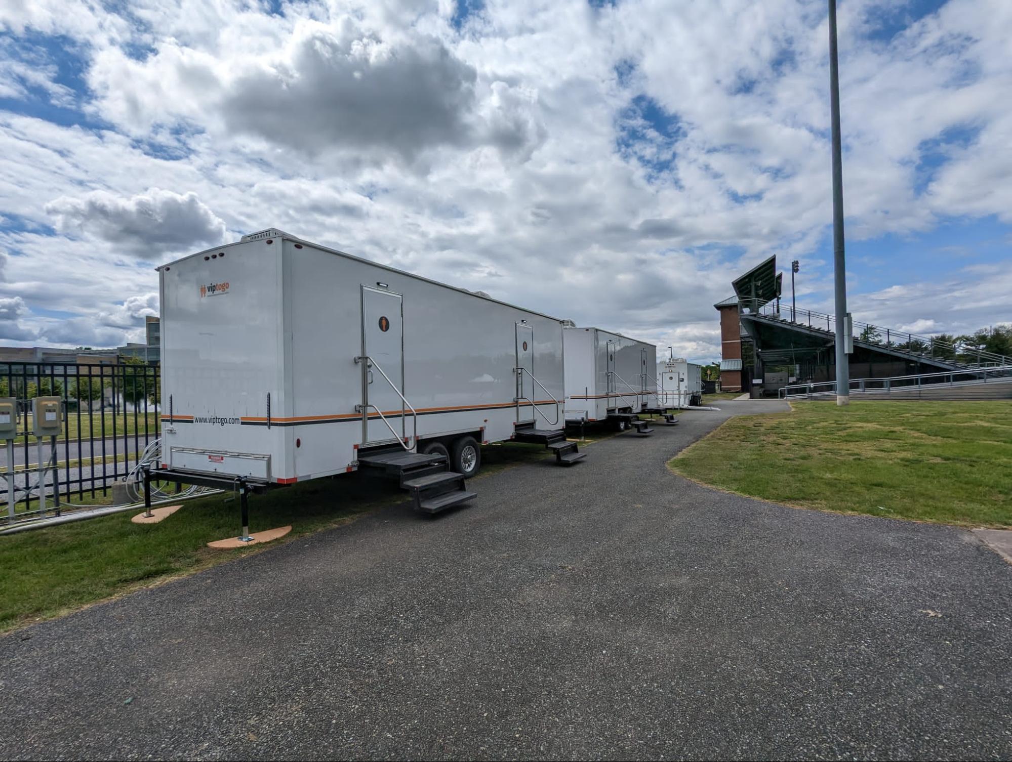 Restroom trailer rental for Nashville, TN event