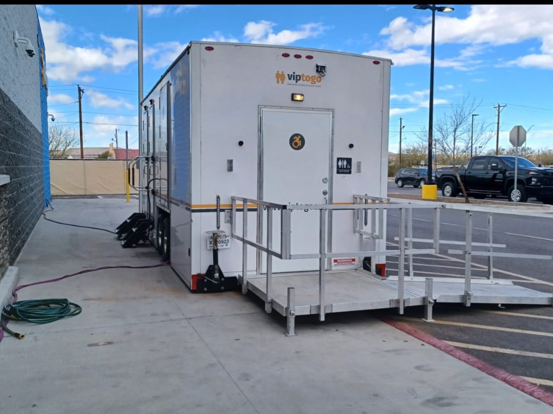 ADA-compliant restroom trailer rental for East Brunswick, New Jersey