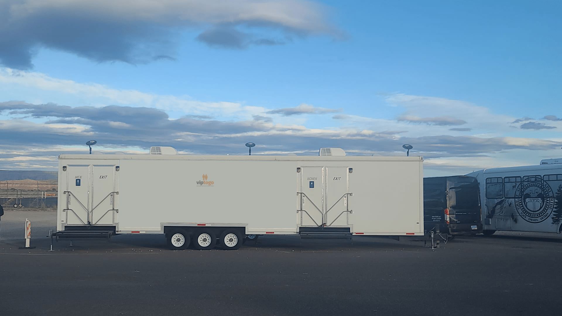 Luxury restroom trailer for Englewood, Florida