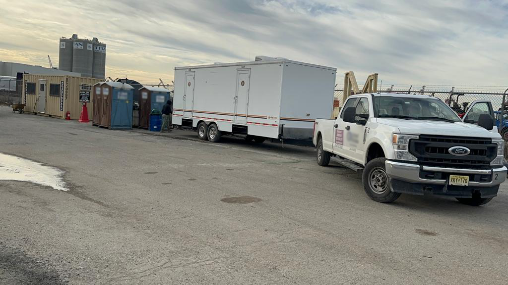 Luxury restroom trailer rental for Norfolk, Virginia event