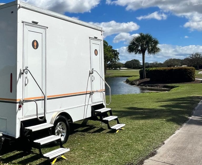 VIP To Go 2-station restroom trailer