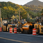 Road construction project that would require restroom trailers for workers