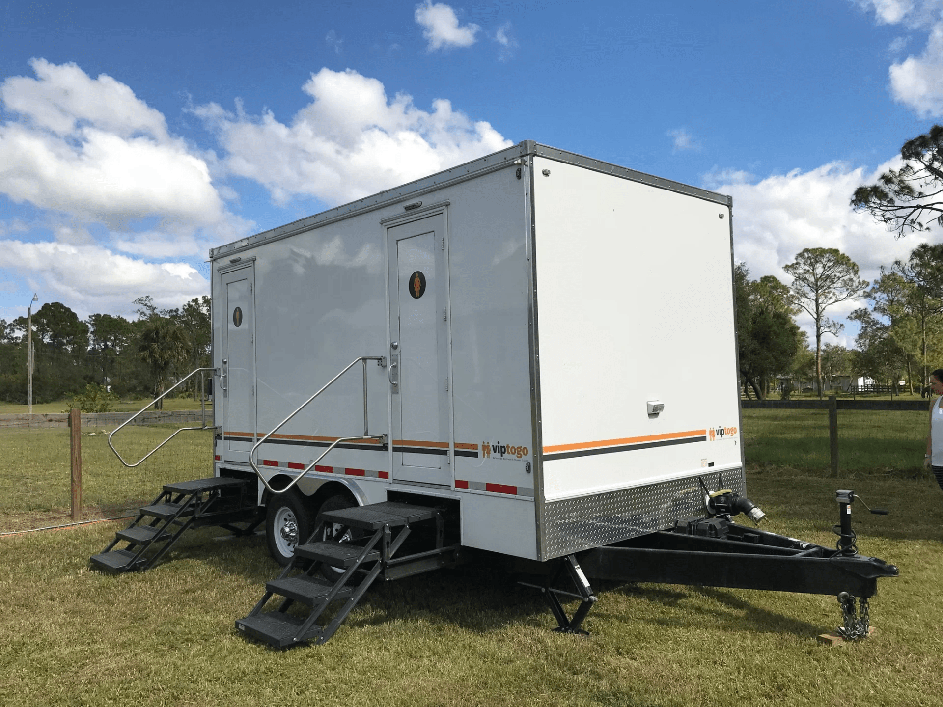 VIP To Go’s restroom trailers for border security teams VIP To Go’s restroom trailers for border security teams.