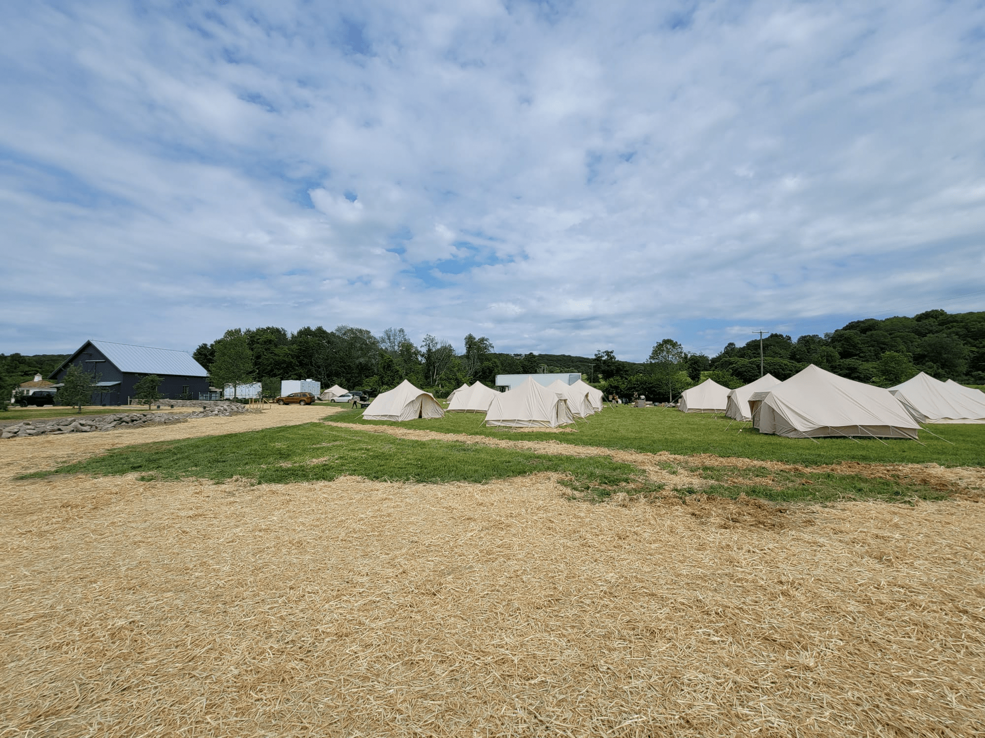park bathroom trailer units in camping setting park bathroom trailer units in camping setting