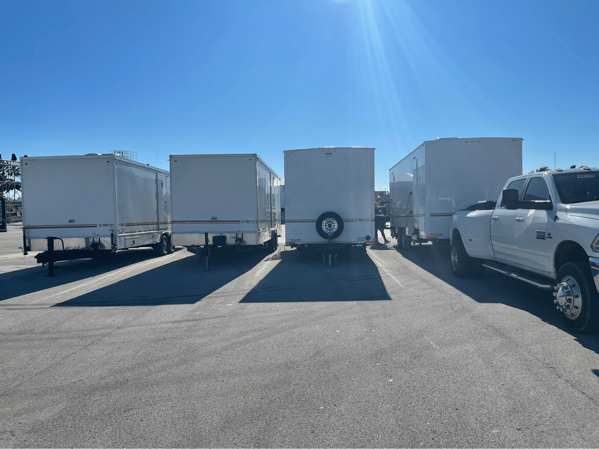 VIP To Go’s trade show restroom trailer VIP To Go’s trade show restroom trailer